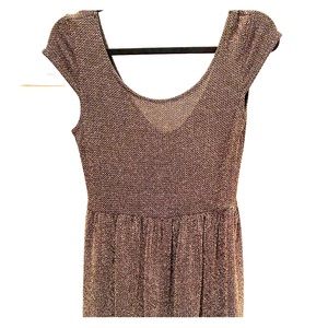 Metallic gold dress
